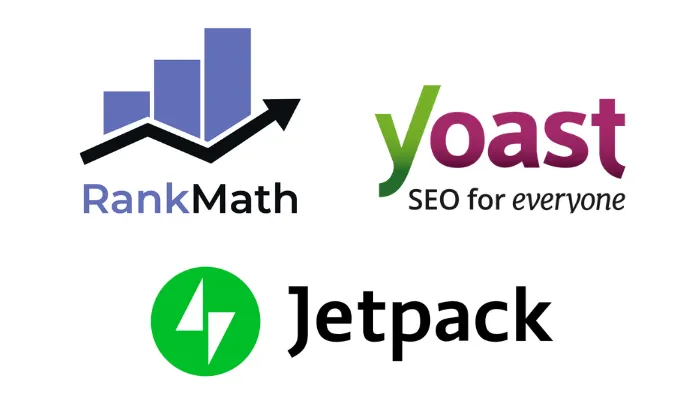 ferramentas para monitoramento de ranking jetpack, yoast seo e rank math