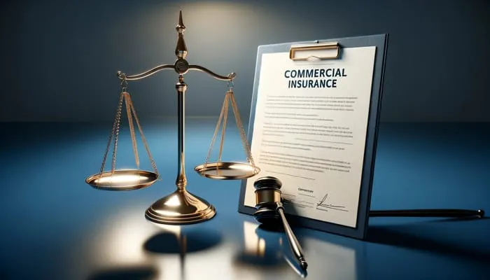uma apólice de seguro empresarial, representando identificando necessidades do cliente de seguro empresarial.